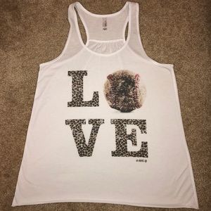 Razorback Baseball Love Tank